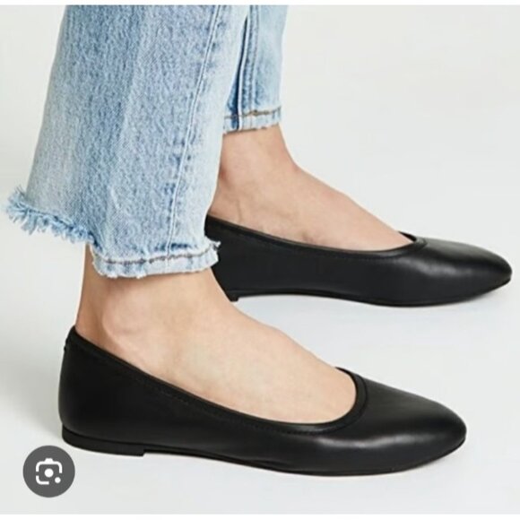 Madewell Shoes - Madewell The Reid Ballet Flat in Leather Womens Black Size 7